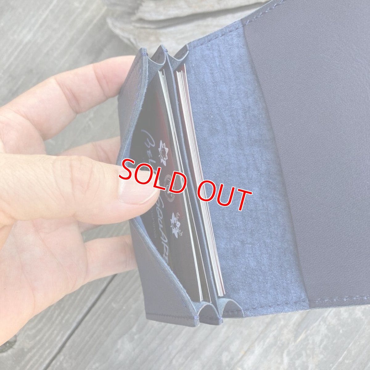 画像4: 【広島ジビエレザー×カープ】新色ネイビー★名刺入れ/カード入れ　初対面でも印象に残るカープ名刺入れ (4)