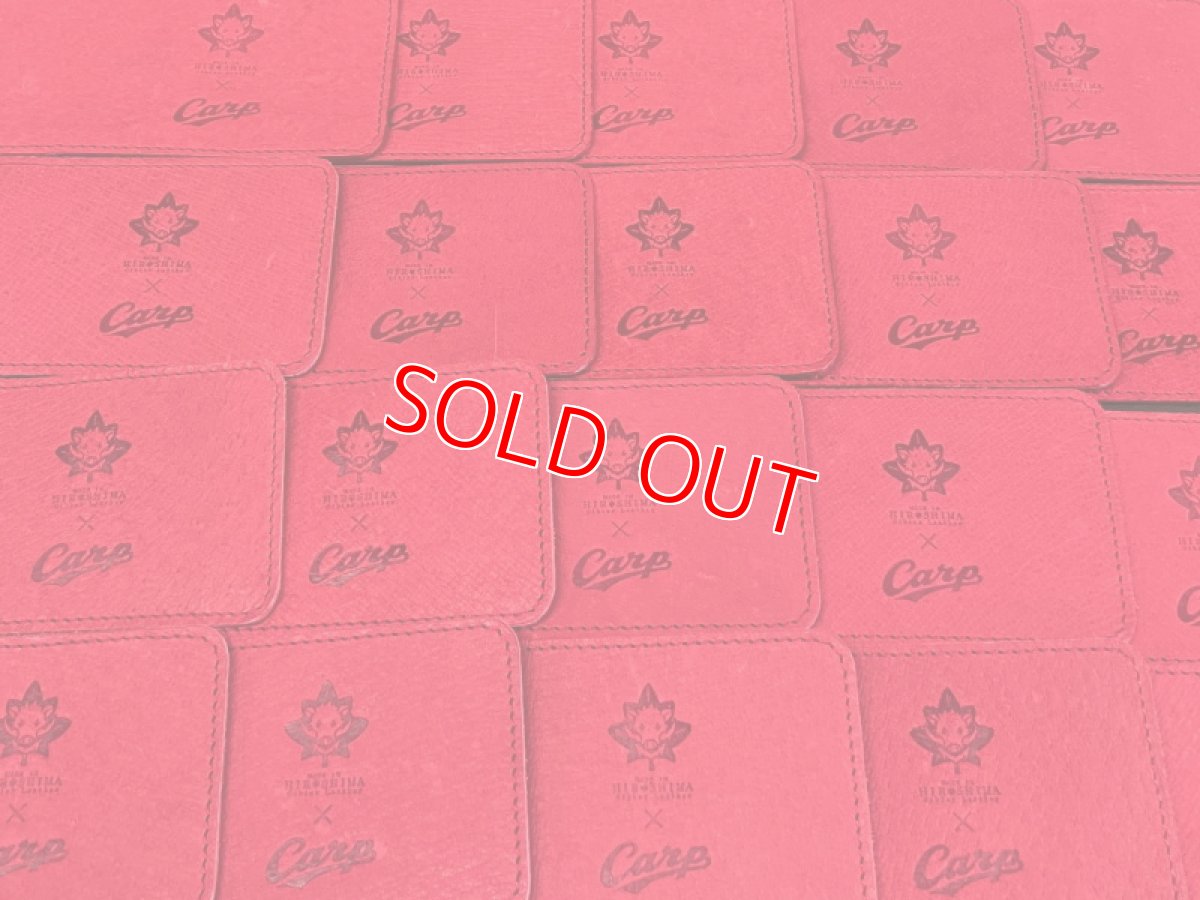 画像6: 【広島ジビエレザー×カープ】猪革二つ折りパスケース！カード、免許証、マイナンバーカードもすっきり収納　イニシャル刻印対応 (6)