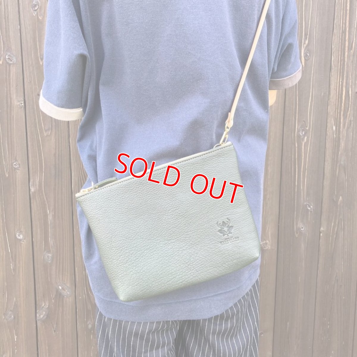 画像10: 【広島ジビエレザー】ふわふわ柔らかく軽い☆鹿革サコッシュ　カラーオーダー受付中 (10)