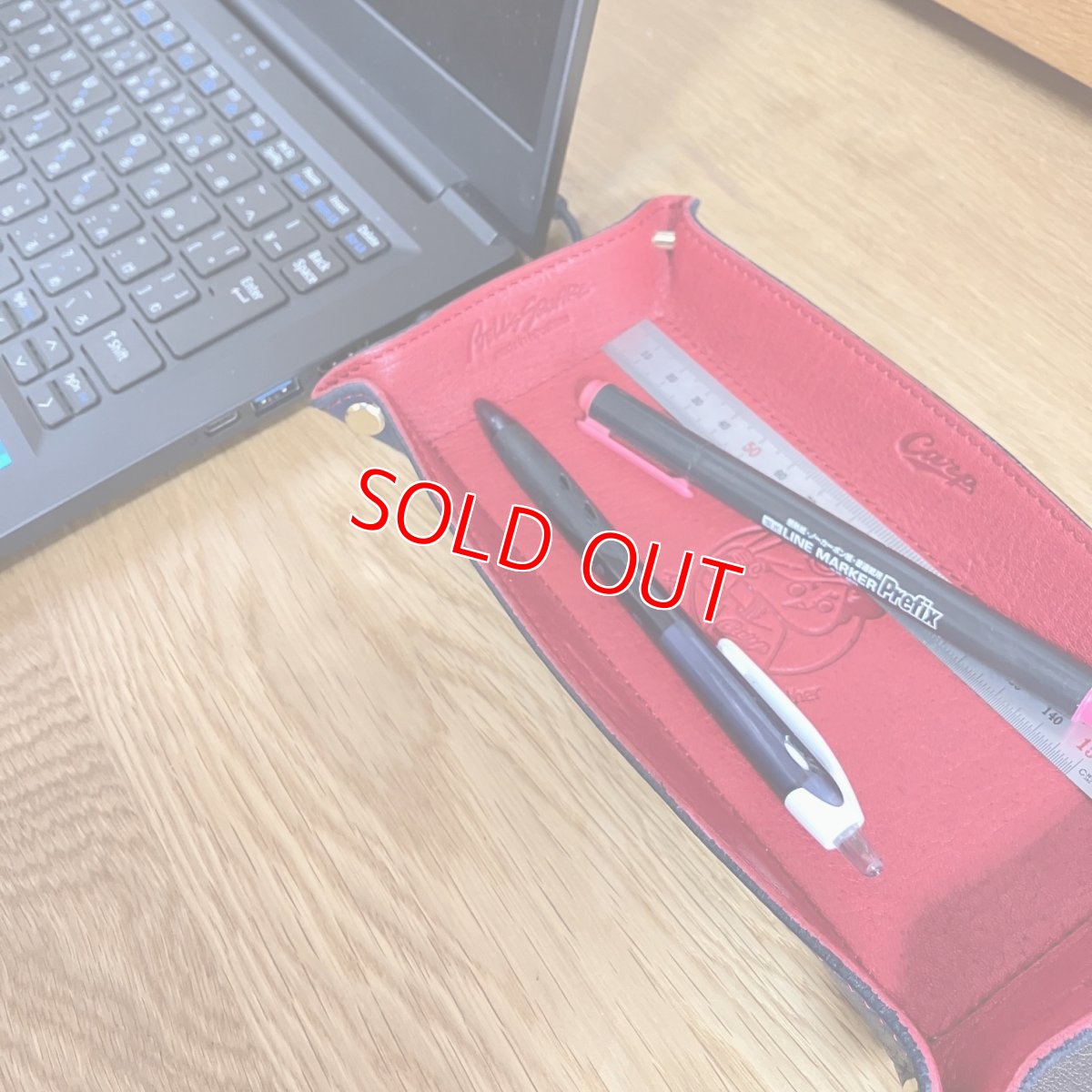 画像8: 【広島ジビエレザー×カープ】東広島産鹿革使用☆メガネや鍵を入れておくのにとっても便利なレザートレー　カープ坊や (8)