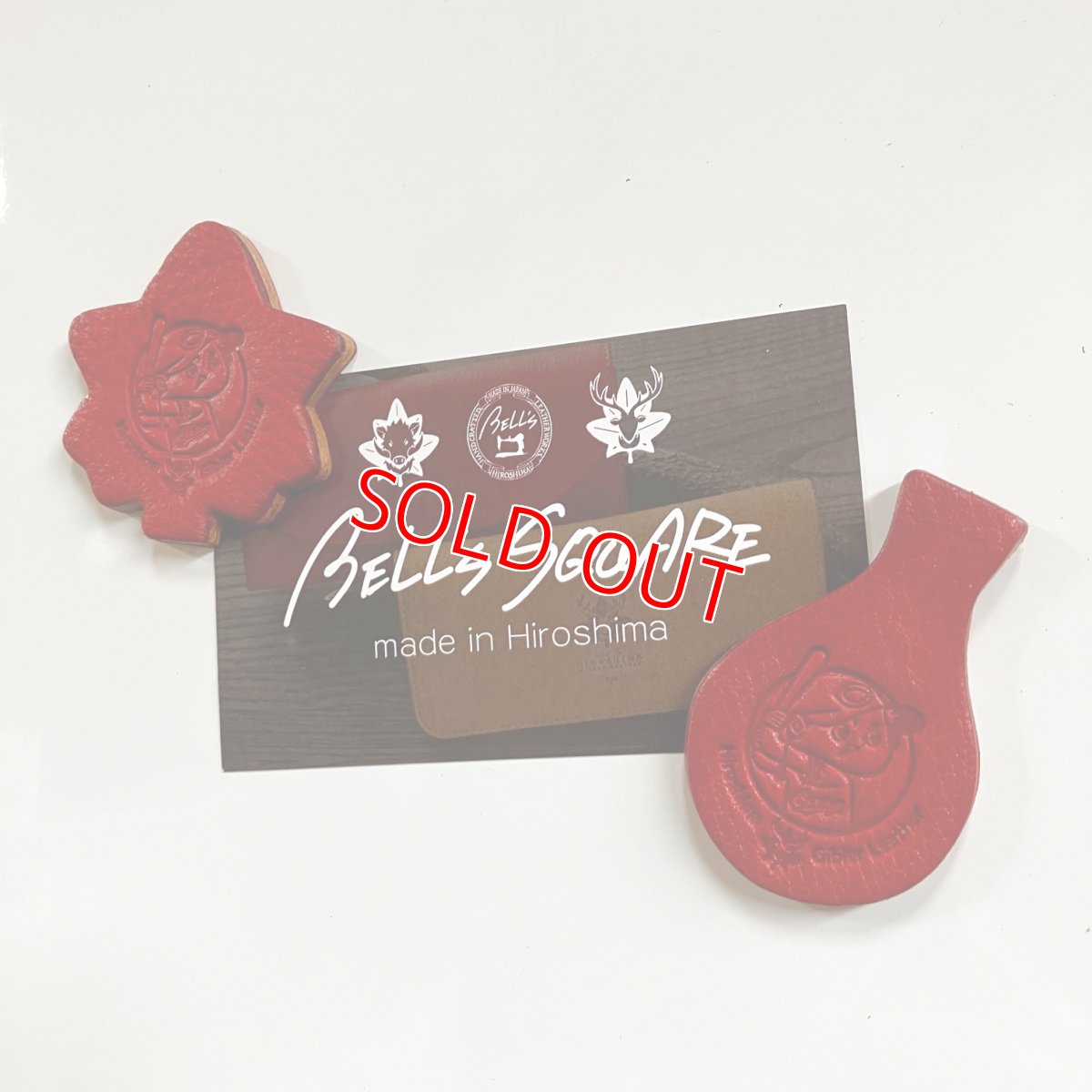 画像4: 【広島ジビエレザー×カープ】東広島産鹿革使用☆革のマグネット広島セット　カープ坊や　カープレッド (4)