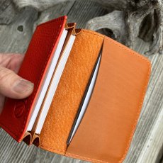 画像5: 広島ジビエレザー×ドラゴンフライズコラボグッズ 鹿革名刺入れ 初対面でも印象に残る イニシャル刻印対応 (5)