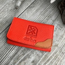 画像1: 広島ジビエレザー×ドラゴンフライズコラボグッズ 鹿革名刺入れ 初対面でも印象に残る イニシャル刻印対応 (1)