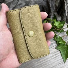 画像5: 【現品限り・20％OFF】鹿革 キーケース 5連 ピスタチオカラー アウトレット 廃盤 長期展示品 日本製 (5)