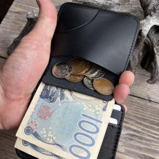 画像6: 【現品販売】千葉県産キョンレザーのミニマム財布｜職人仕立ての一点もの (6)
