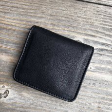画像1: 【現品販売】千葉県産キョンレザーのミニマム財布｜職人仕立ての一点もの (1)