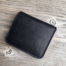 画像2: 【現品販売】千葉県産キョンレザーのミニマム財布｜職人仕立ての一点もの (2)