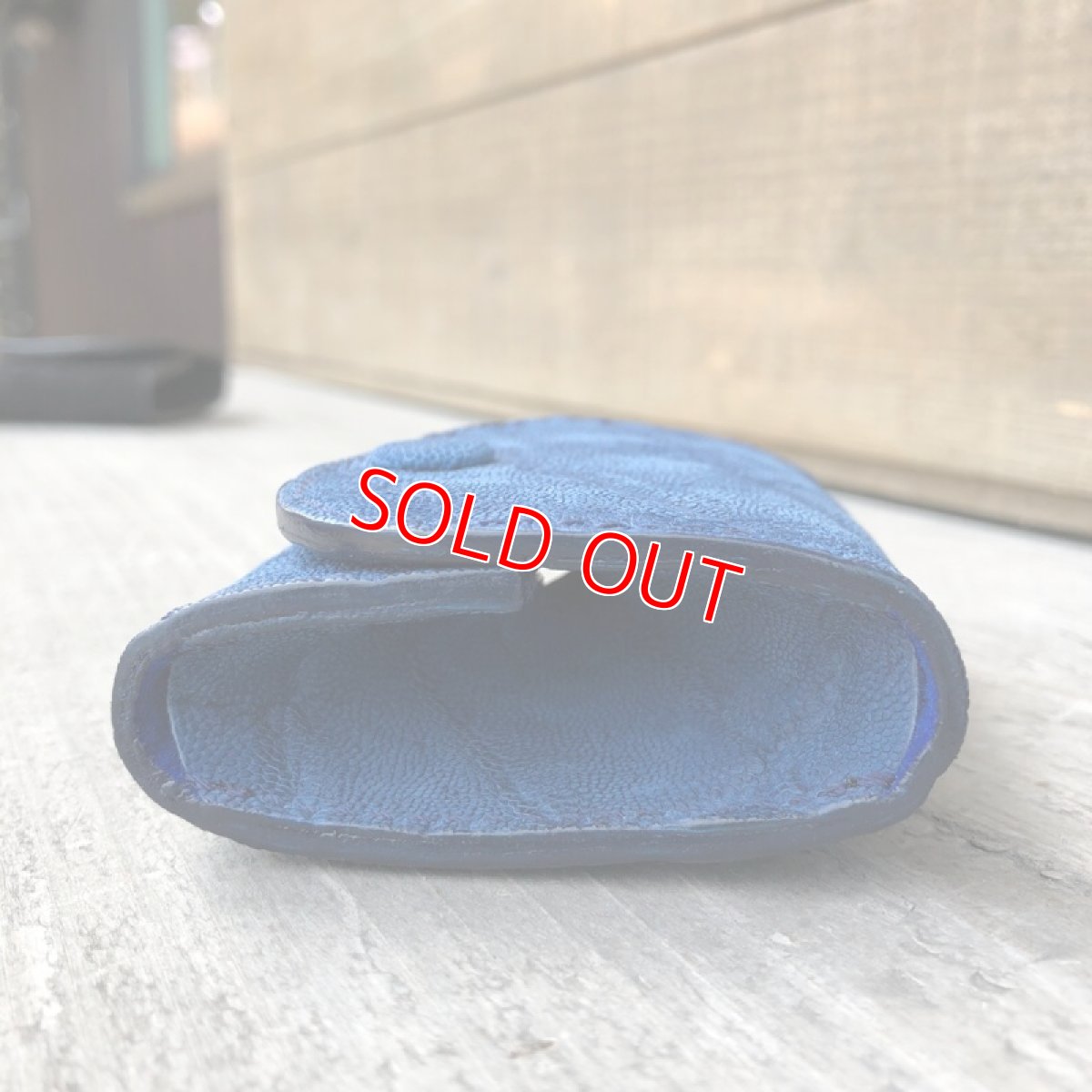 画像4: 【限定販売】象革　本革ボックスコインケース　写真の現品1点販売です (4)