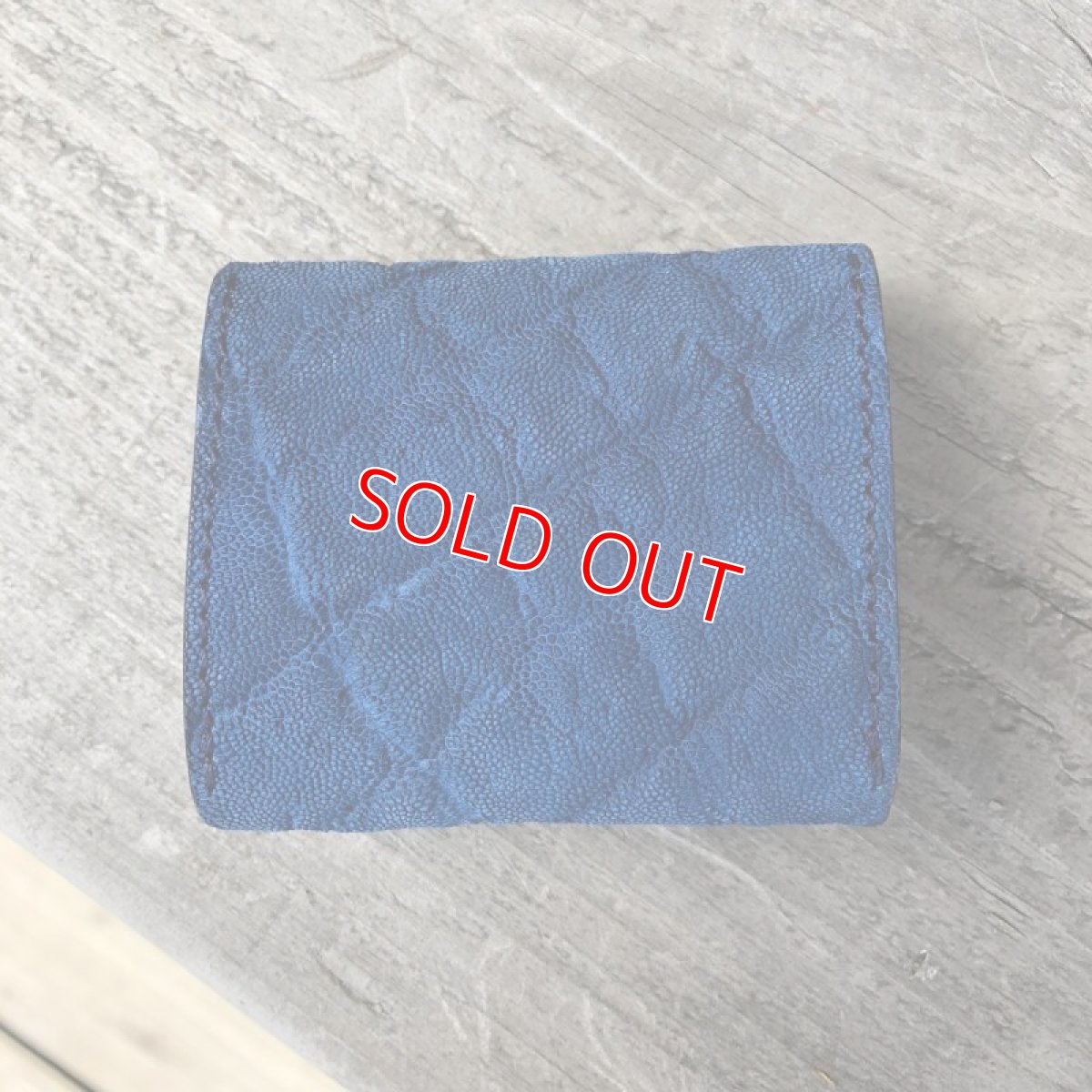 画像3: 【限定販売】象革　本革ボックスコインケース　写真の現品1点販売です (3)