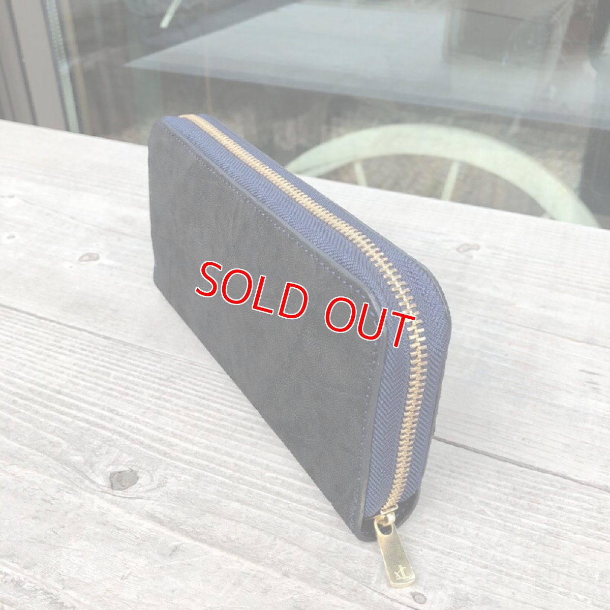 画像3: ☆限定販売☆象革＆牛革ラウンドファスナー長財布　vol2　 (3)