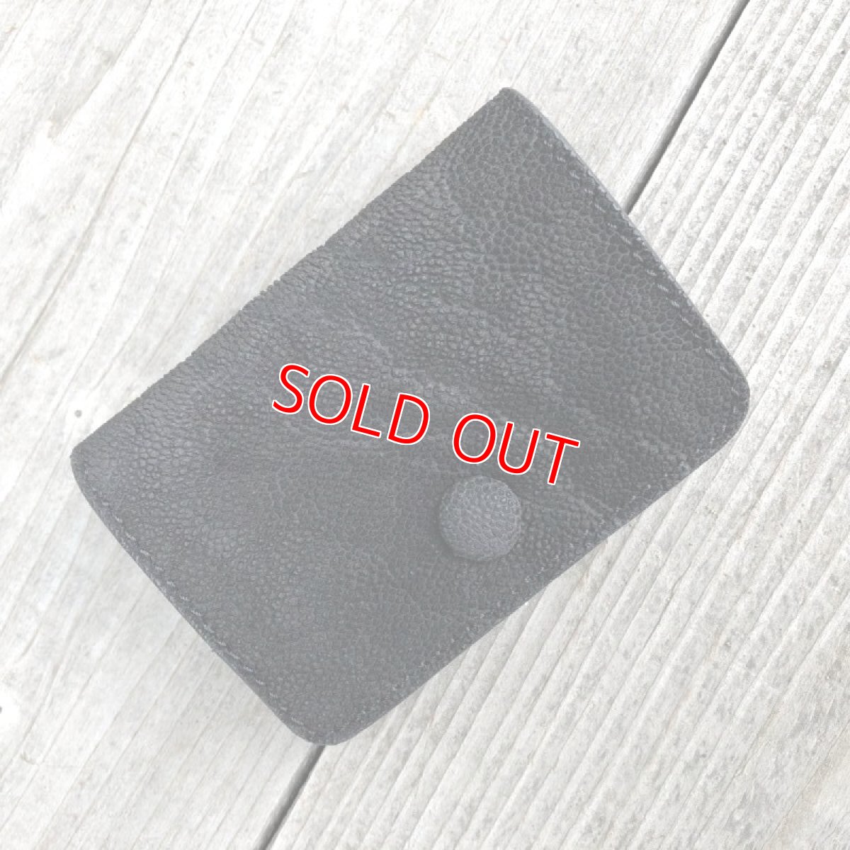 画像1: 【限定販売】象革　本革コインケース　写真の現品1点販売です (1)