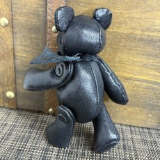 画像4: 【ジビエレザー鹿革】のベルベア★マイスターの手作り「ベルズベア」兵庫オールブラック　 写真の1点販売です (4)
