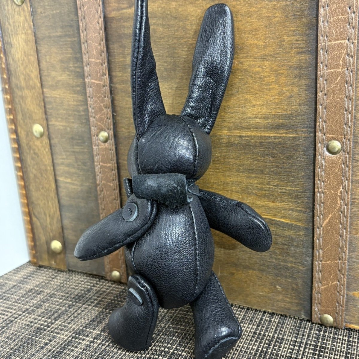 画像6: 【ジビエレザー鹿革】のベルラビ★マイスターの手作り「ベルズラビット」兵庫オールブラック　 写真の1点販売です (6)