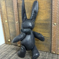 画像6: 【ジビエレザー鹿革】のベルラビ★マイスターの手作り「ベルズラビット」兵庫オールブラック　 写真の1点販売です (6)