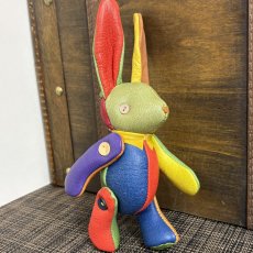 画像3: 【ジビエレザー鹿革】のベルラビ★マイスターの手作り「ベルズラビット」スペシャルカラフル　 写真の1点販売です (3)