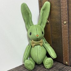 画像1: 【ジビエレザー鹿革】のベルラビ★マイスターの手作り「ベルズラビット」若葉もみじ　 写真の1点販売です (1)