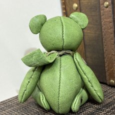 画像2: 【ジビエレザー鹿革】のベルベア★マイスターの手作り「ベルズベア」若葉もみじ　 写真の1点販売です (2)