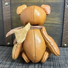 画像2: 【ジビエレザー鹿革】のベルベア★マイスターの手作り「ベルズベア」ワイルドキャメルミックス　 写真の1点販売です (2)