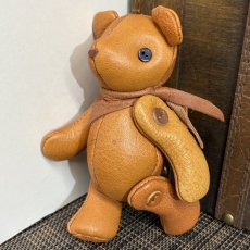 画像3: 【ジビエレザー鹿革】のベルベア★マイスターの手作り「ベルズベア」ワイルドキャメルミックス　 写真の1点販売です (3)