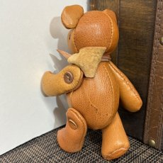 画像5: 【ジビエレザー鹿革】のベルベア★マイスターの手作り「ベルズベア」ワイルドキャメルミックス　 写真の1点販売です (5)