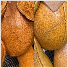 画像7: 【ジビエレザー鹿革】のベルベア★マイスターの手作り「ベルズベア」ワイルドキャメルミックス　 写真の1点販売です (7)