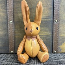 画像1: 【ジビエレザー鹿革】のベルラビ★マイスターの手作り「ベルズラビット」ワイルドキャメルミックス　 写真の1点販売です (1)