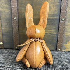画像2: 【ジビエレザー鹿革】のベルラビ★マイスターの手作り「ベルズラビット」ワイルドキャメルミックス　 写真の1点販売です (2)