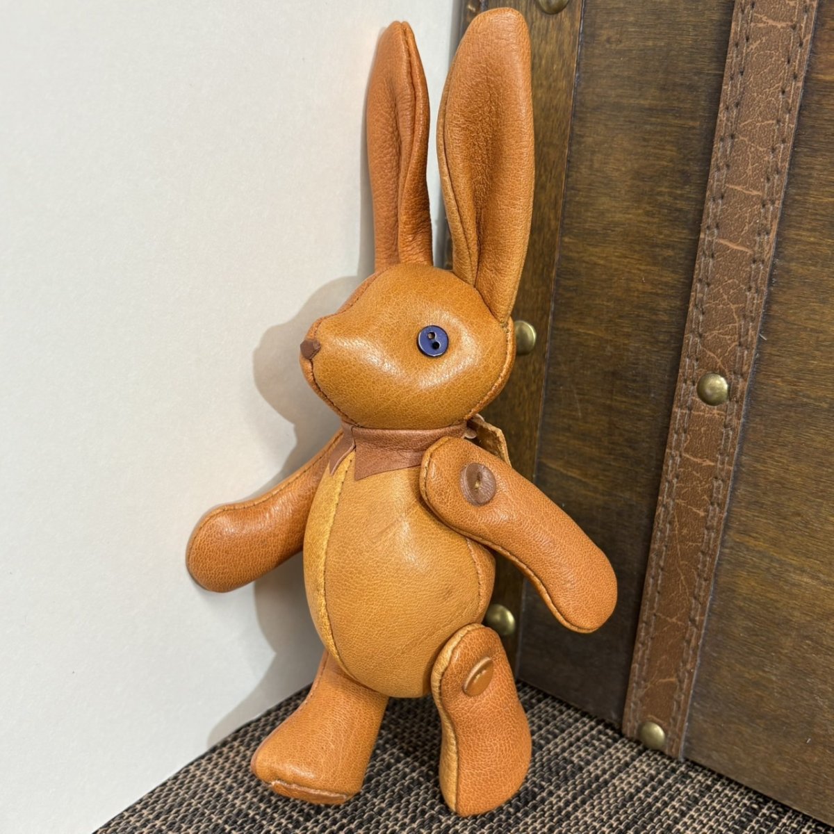 画像3: 【ジビエレザー鹿革】のベルラビ★マイスターの手作り「ベルズラビット」ワイルドキャメルミックス　 写真の1点販売です (3)