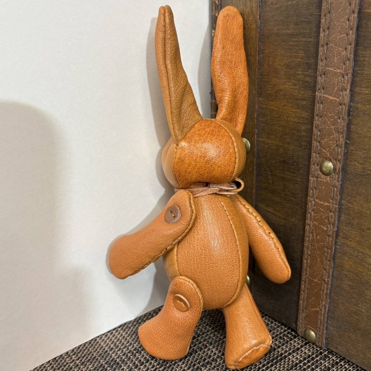 画像5: 【ジビエレザー鹿革】のベルラビ★マイスターの手作り「ベルズラビット」ワイルドキャメルミックス　 写真の1点販売です (5)
