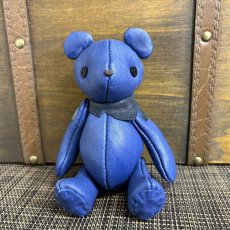 画像1: 【ジビエレザー鹿革】のベルベア★マイスターの手作り「ベルズベア」瀬戸内マリン　 写真の1点販売です (1)