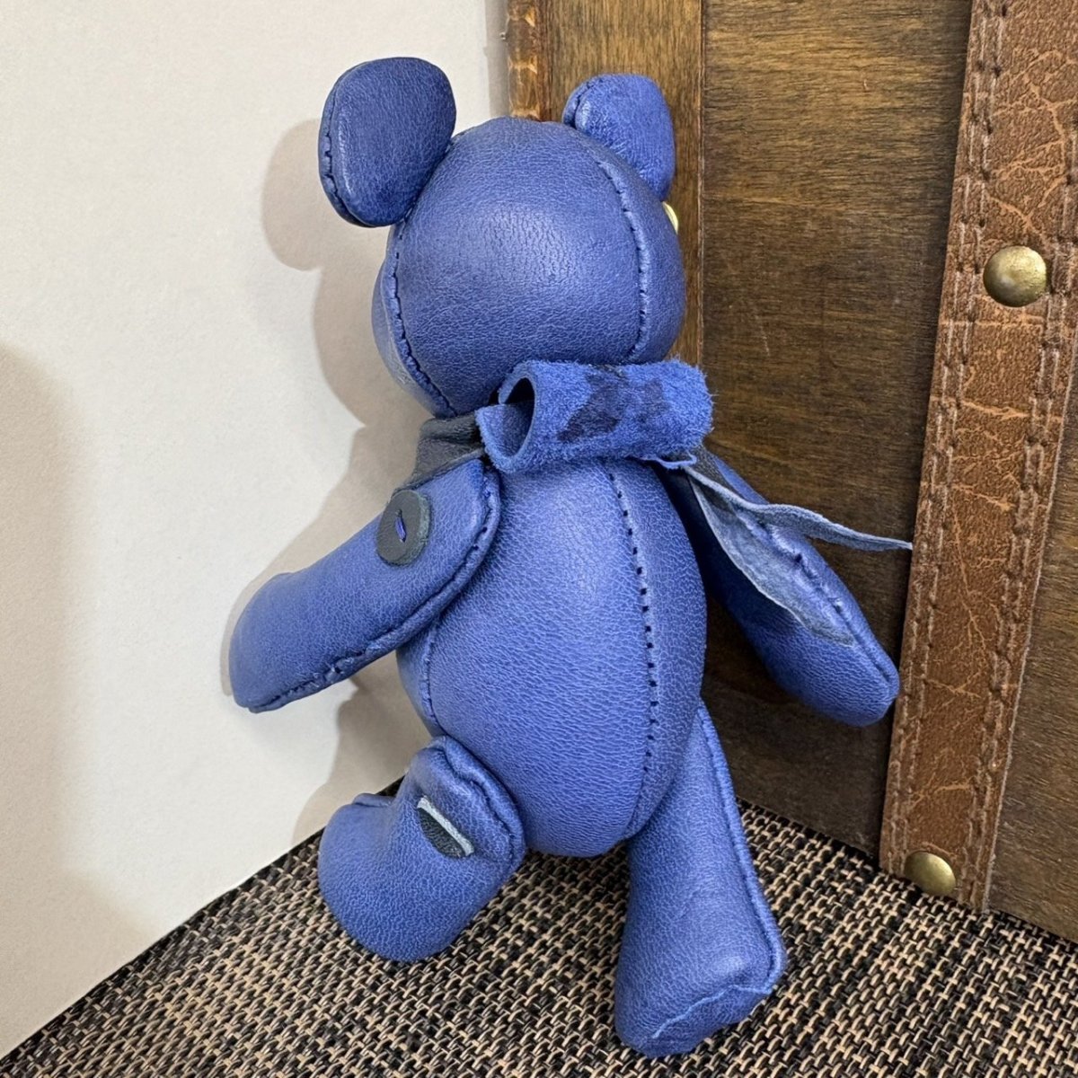 画像6: 【ジビエレザー鹿革】のベルベア★マイスターの手作り「ベルズベア」瀬戸内マリン　 写真の1点販売です (6)