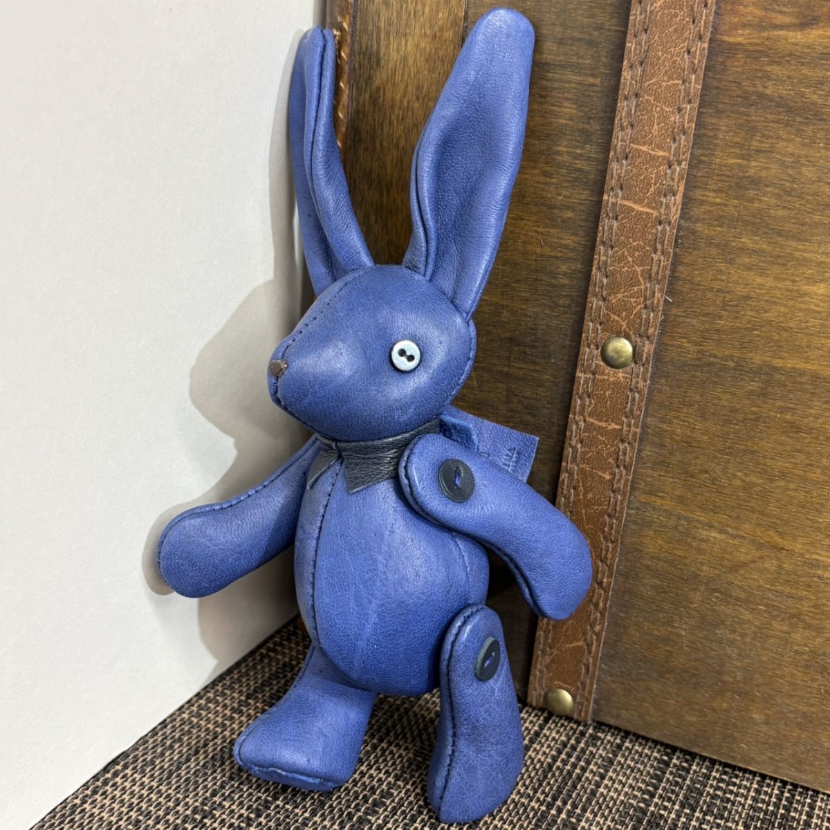 画像4: 【ジビエレザー鹿革】のベルラビ★マイスターの手作り「ベルズラビット」瀬戸内マリン　 写真の1点販売です (4)