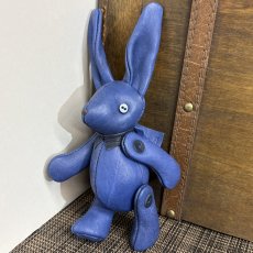 画像4: 【ジビエレザー鹿革】のベルラビ★マイスターの手作り「ベルズラビット」瀬戸内マリン　 写真の1点販売です (4)