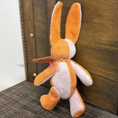 画像5: 【ピッグスウェード】のベルラビ★マイスターの手作り「ベルズラビット」オレンジ×ピンクグレー　ストラップ1本付 　写真の1点販売です (5)