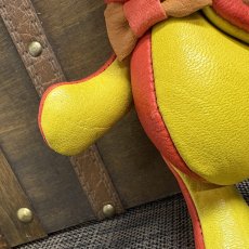 画像7: 【ジビエレザー鹿革】のベルラビ★マイスターの手作り「ベルズラビット」バーミリオン×兵庫イエロー　 写真の1点販売です (7)