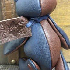画像7: 【ジビエレザー鹿革】のベルラビ★マイスターの手作り「ベルズラビット」インディゴ×バーガンディ　 写真の1点販売です (7)