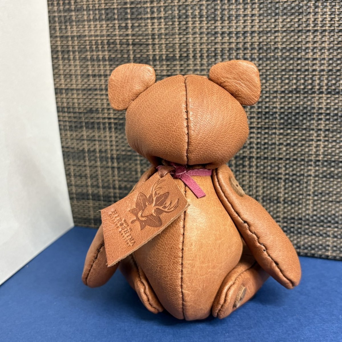 画像2: 【ジビエレザー鹿革】のベルベア★マイスターの手作り「ベルズベア」ウッドブラウンちょっとワイルド　ストラップ1本付 　写真の1点販売です (2)