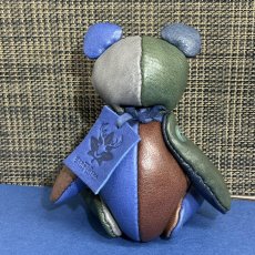 画像2: 【ジビエレザー鹿革】のベルベア★マイスターの手作り「ベルズベア」スペシャルカラフル寒色系　ストラップ1本付 　写真の1点販売です (2)