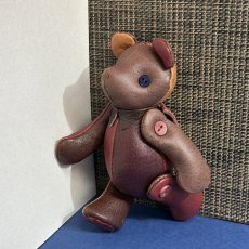 画像3: 【ジビエレザー鹿革】のベルベア★マイスターの手作り「ベルズベア」スペシャルカラフル暖色系　ストラップ1本付 　写真の1点販売です (3)