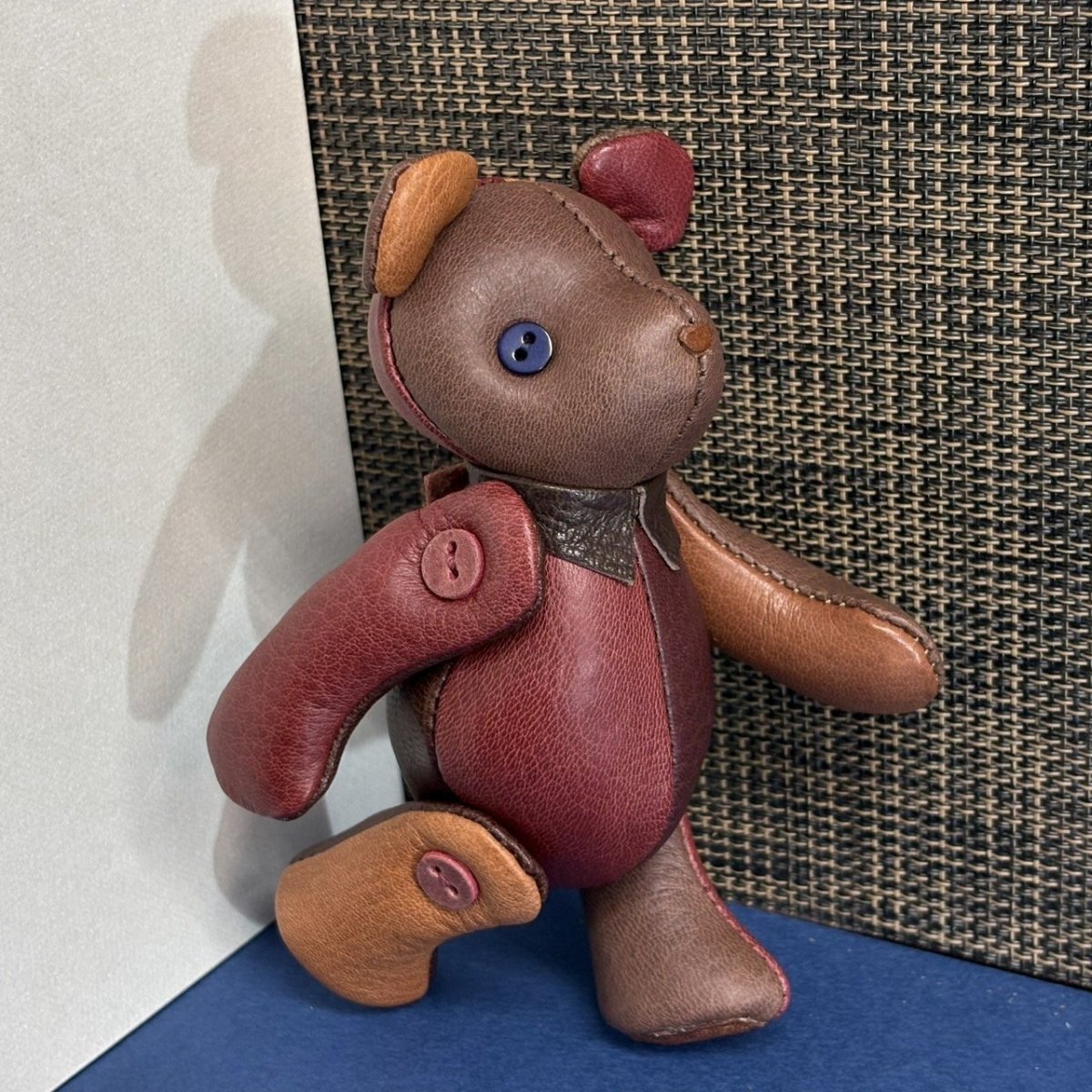 画像6: 【ジビエレザー鹿革】のベルベア★マイスターの手作り「ベルズベア」スペシャルカラフル暖色系　ストラップ1本付 　写真の1点販売です (6)