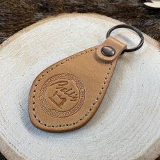 画像2: 【サメ革】しずくキーホルダー　シャークレザー/牛革バージョン (2)