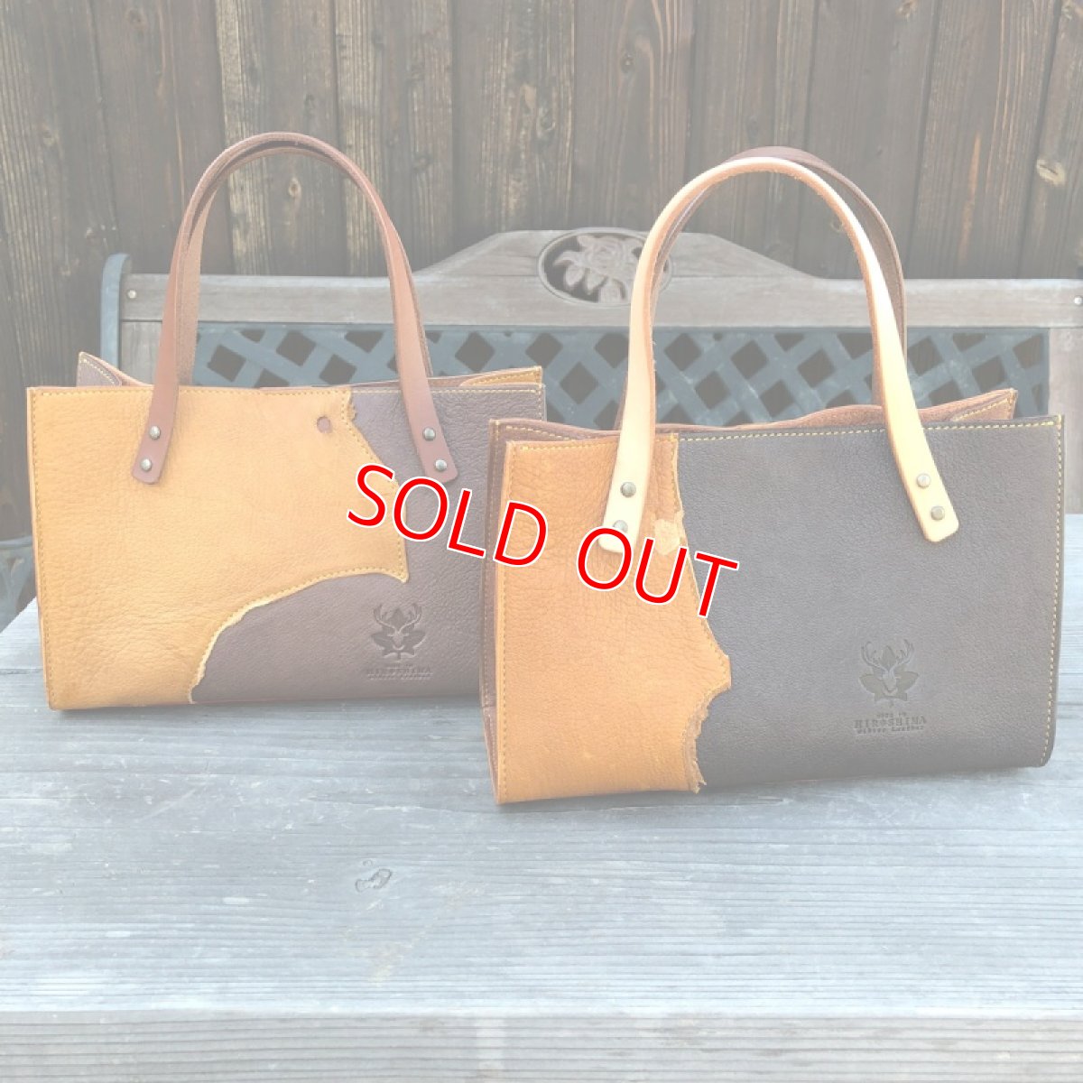 画像10: ★ジビエ鹿革★ミニトートバッグ　財布とスマホとキーケース　ちょっとお出かけにぴったり　 (10)