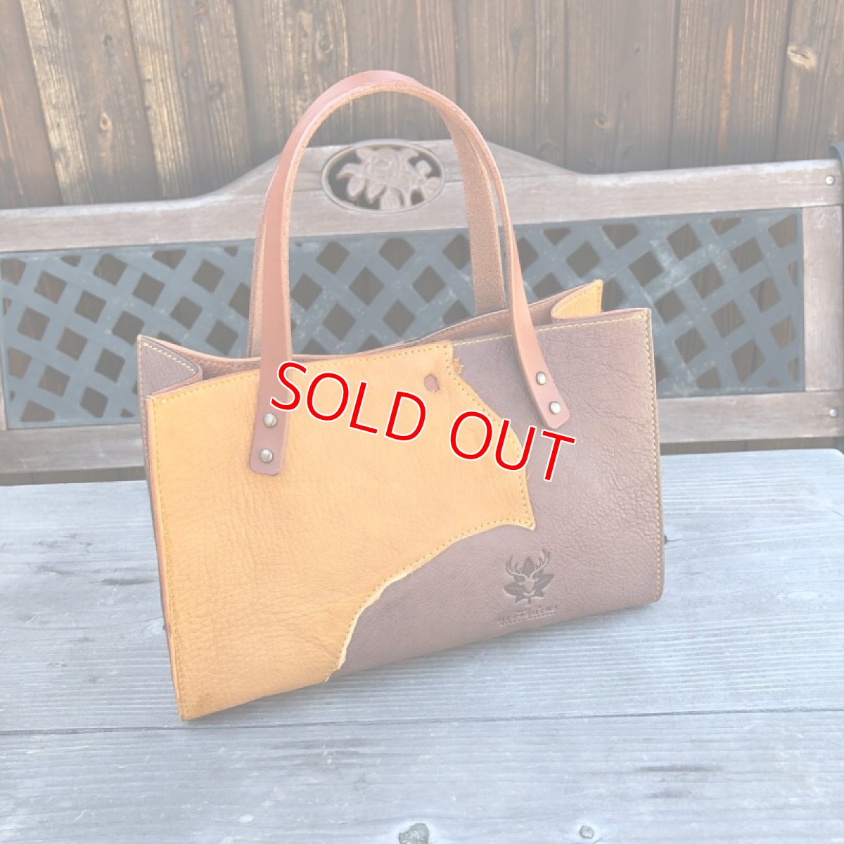 画像12: ★ジビエ鹿革★ミニトートバッグ　財布とスマホとキーケース　ちょっとお出かけにぴったり　 (12)