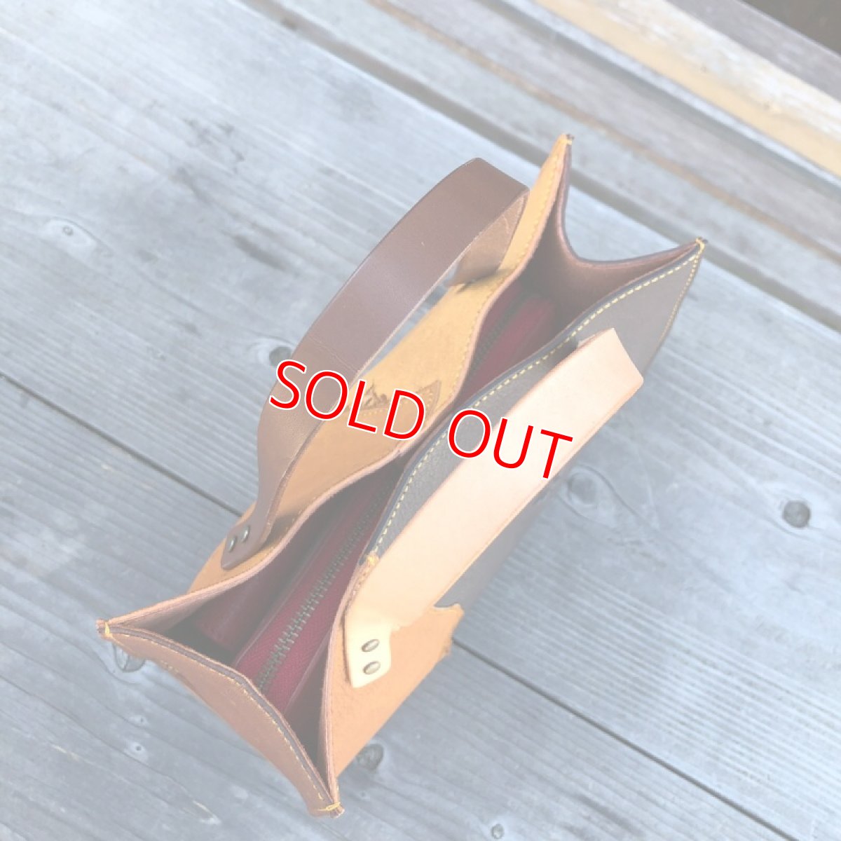 画像18: ★ジビエ鹿革★ミニトートバッグ　財布とスマホとキーケース　ちょっとお出かけにぴったり　 (18)