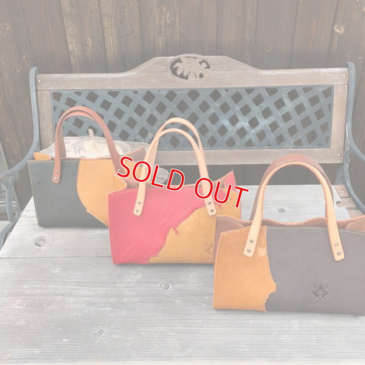 画像5: ★ジビエ鹿革★ミニトートバッグ　財布とスマホとキーケース　ちょっとお出かけにぴったり　 (5)