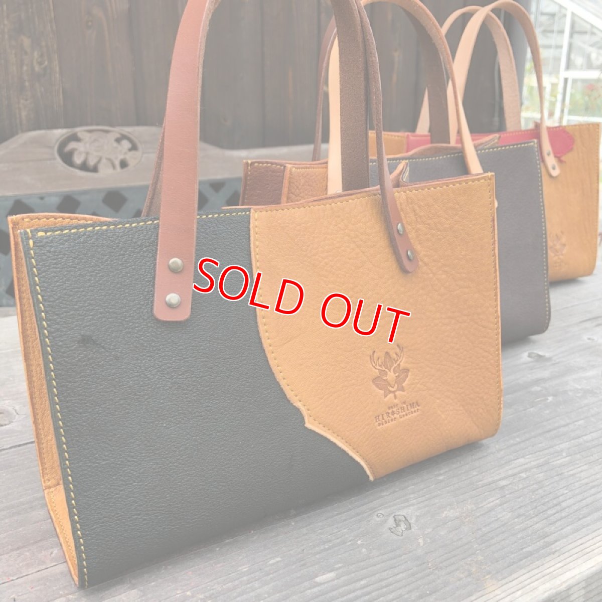 画像7: ★ジビエ鹿革★ミニトートバッグ　財布とスマホとキーケース　ちょっとお出かけにぴったり　 (7)