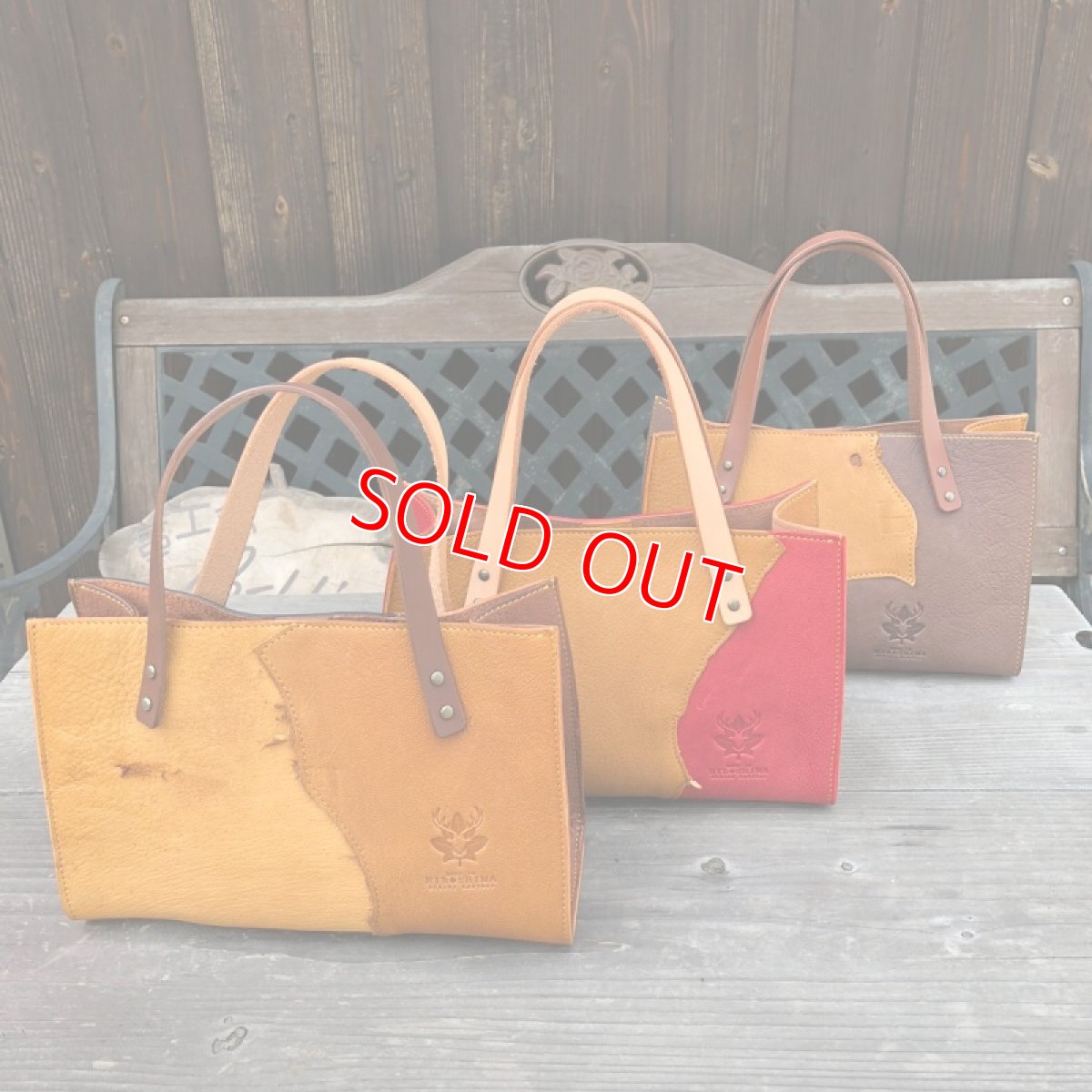 画像9: ★ジビエ鹿革★ミニトートバッグ　財布とスマホとキーケース　ちょっとお出かけにぴったり　 (9)