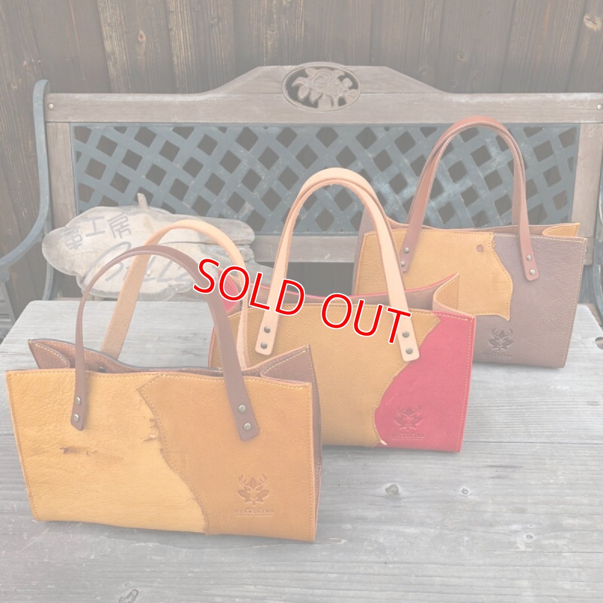 画像6: ★ジビエ鹿革★ミニトートバッグ　財布とスマホとキーケース　ちょっとお出かけにぴったり　 (6)