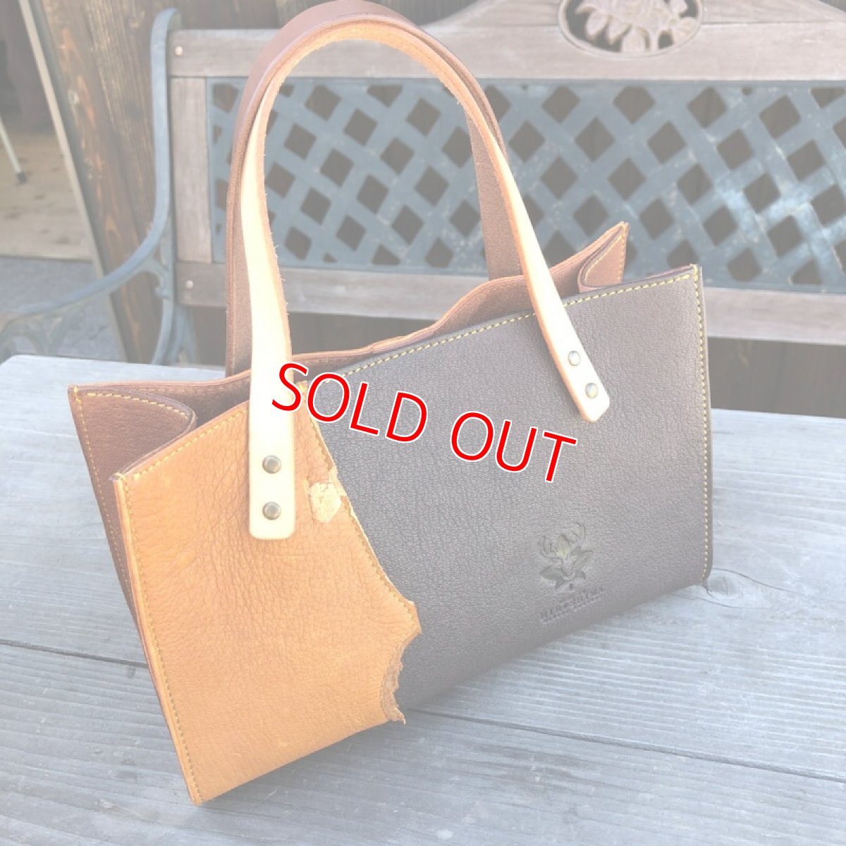 画像20: ★ジビエ鹿革★ミニトートバッグ　財布とスマホとキーケース　ちょっとお出かけにぴったり　 (20)