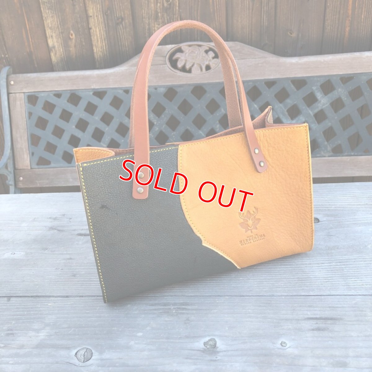 画像17: ★ジビエ鹿革★ミニトートバッグ　財布とスマホとキーケース　ちょっとお出かけにぴったり　 (17)